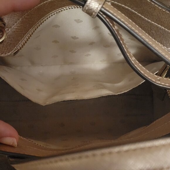 Limited Edition Kate Spade Tinsel Collection Rose Gold Purse and Wallet Set - Picture 5 of 6